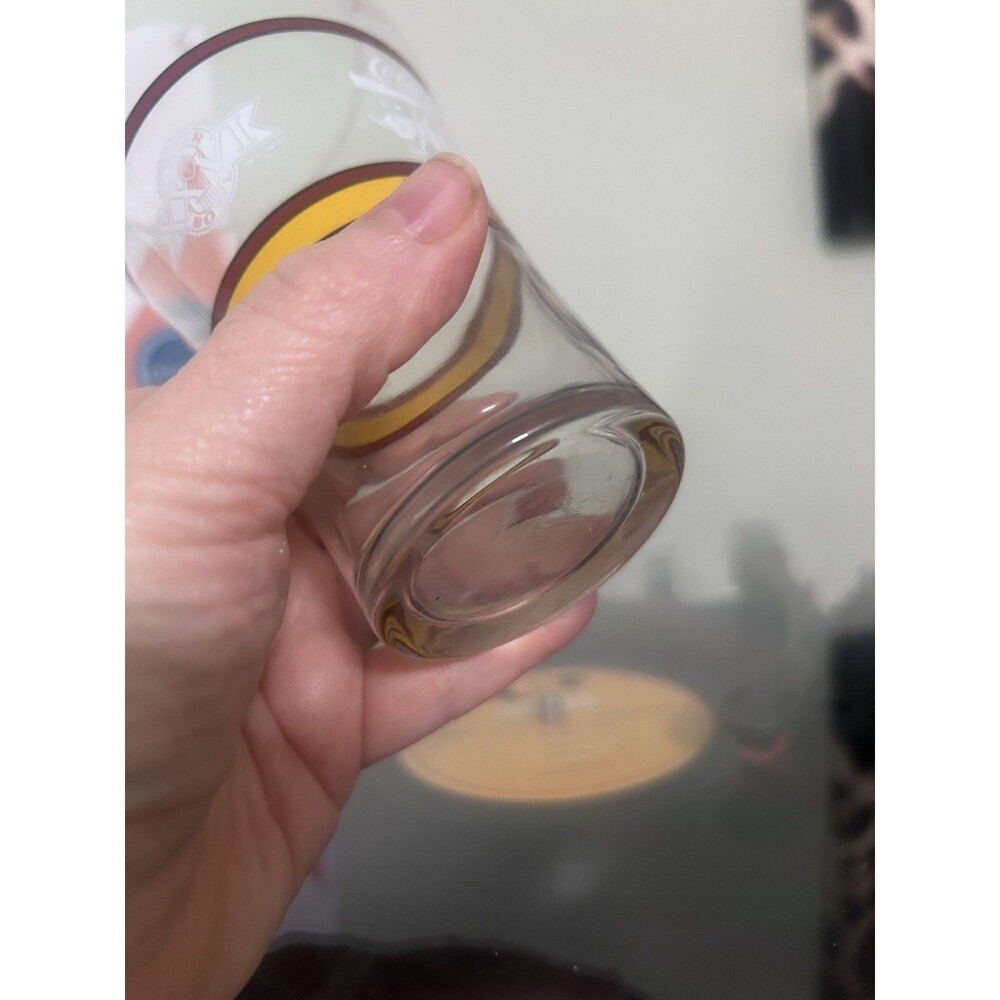 Vintage Washington Redskins NFL Superbowl XXVI 26 Coca Cola Glass Cup - Picture 5 of 5